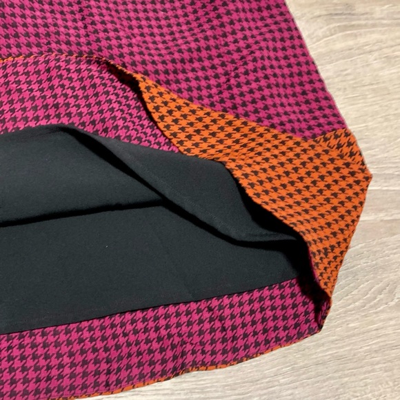 Jo No Fui Colorful Houndstooth Skirt Size 46 - Picture 4 of 6